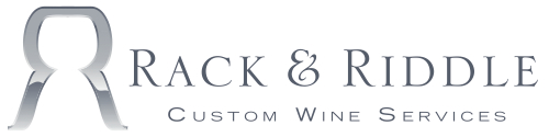 Rack & Riddle Custom Wine Services Logo Art with White Background