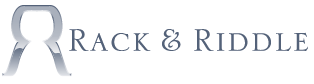 Rack & Riddle's Logo Graphic which is also a link to the HOME page
