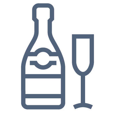 Sparkling Wine Icon Graphic alt=""