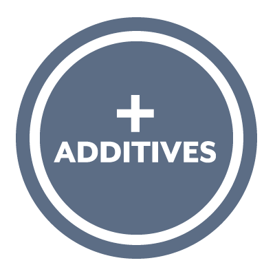 Visual icon that says "+ Additives" 