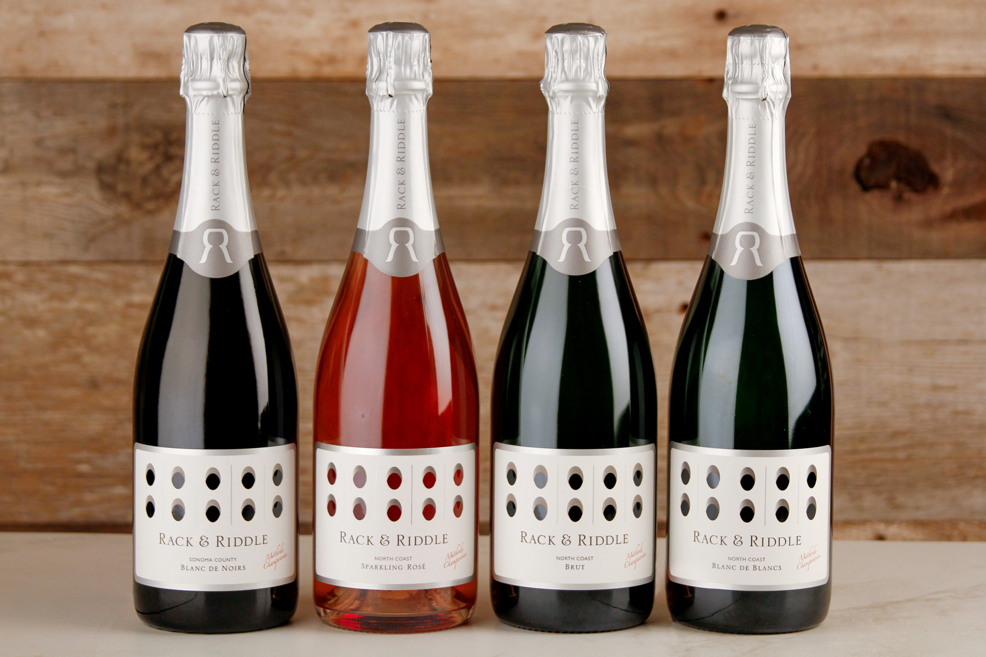 Rack & Riddle's Four-Pack of sparkling wines.