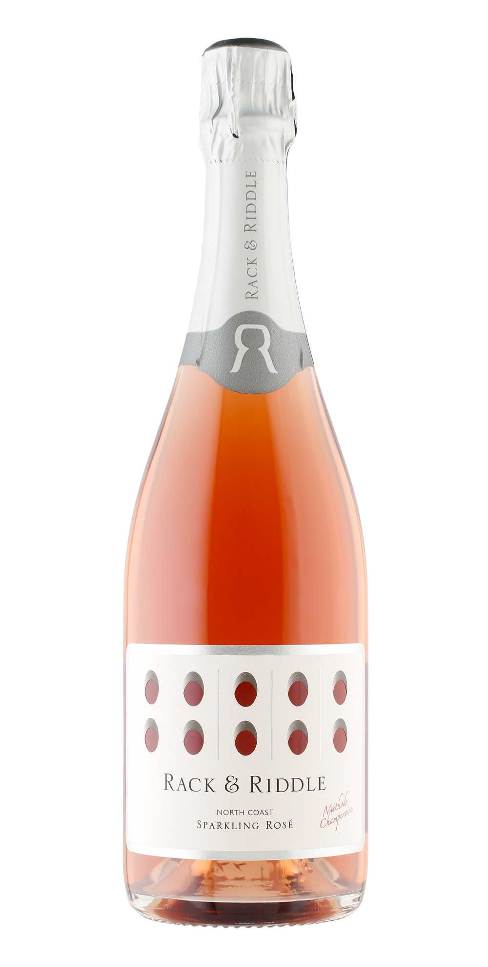 Bottle of Rack & Riddle North Coast Sparkling Rosé.
