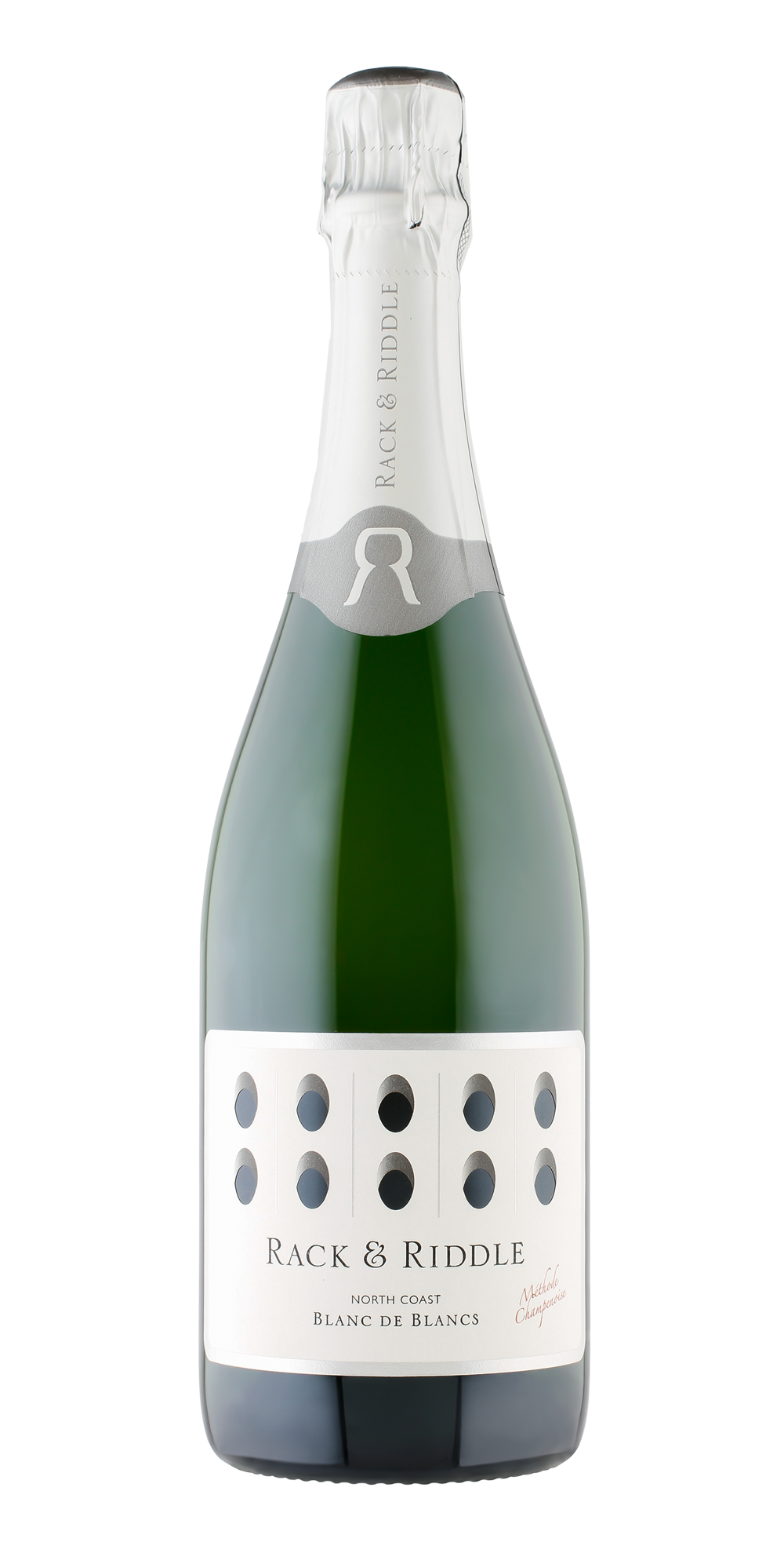 Bottle of Rack & Riddle North Coast Blanc de Blancs.