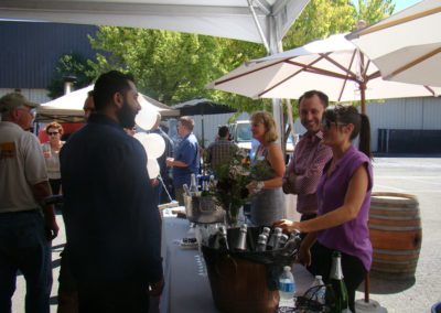 Manveer Sandhu, Rebecca Faust and guests at our 2014 Grand Opening celebration in Healdsburg.
