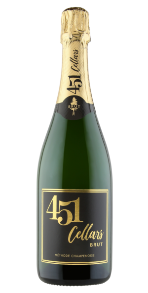 Bottle of 451 Cellars Brut.