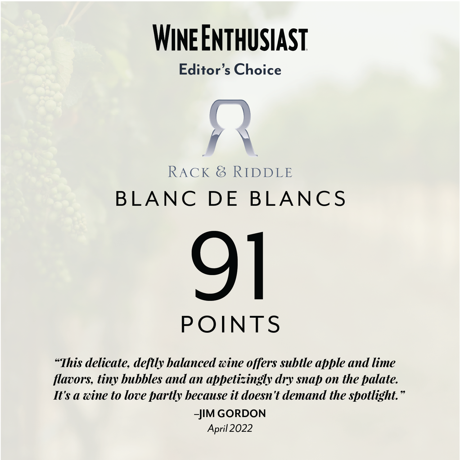 Wine Enthusiast blanc de blancs alt=""